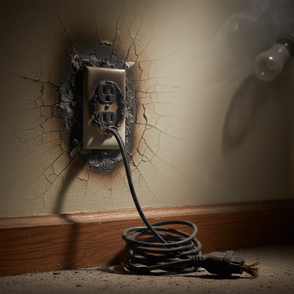 Electrical warning signs and safety hazards in residential homes